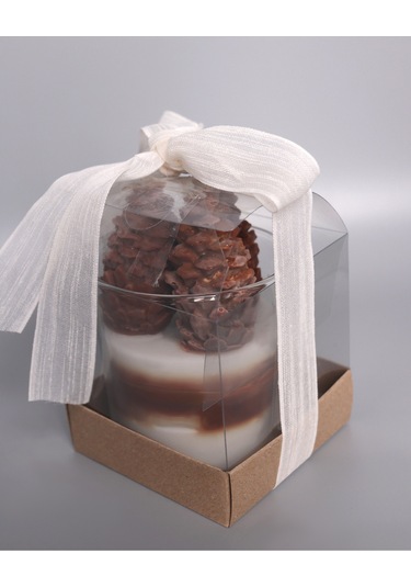 Dekoratif Kokulu Mum Kozalak Kozalak Mum