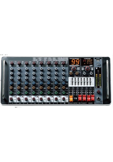 Odo Mr-8m99-5 8 Kanallı Efektli 2x500 Watt Rack Tipi Anfili Power Mikser