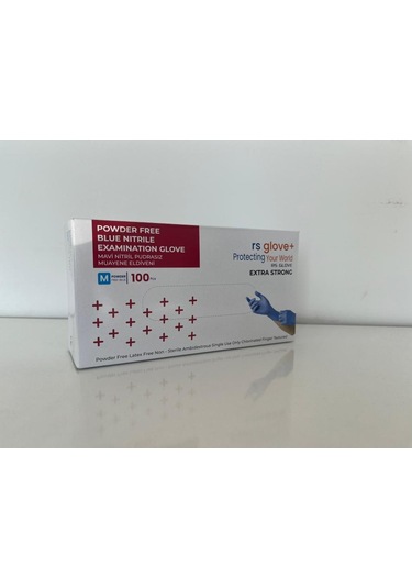 Pudrasız Nitril Muayene Eldiveni Kimyasal Dayanımlı Lateks İçermez Gıdaya Uygun Tek Kullanımlık Mavi Eldiven