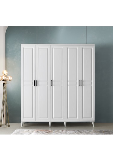 GuneyStore Sport 5 Kapaklı Komple MDF Gardırop