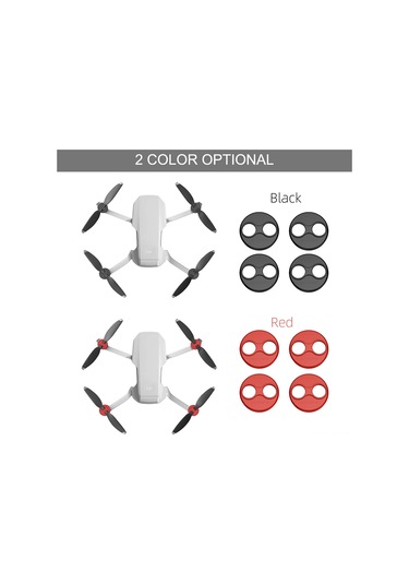 Ximistore9 Djı Mavic Mini İçin 4 Adet Kırmızı Alüminyum Motor Koruyucu Kapak - Toz Ve Şok Engellici, Uçuşa Etki Etmeyen Hafif Tasarım