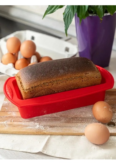 Fınky Ekmek Pişirme Silikon Kalıbı 387870638 KIrmızı