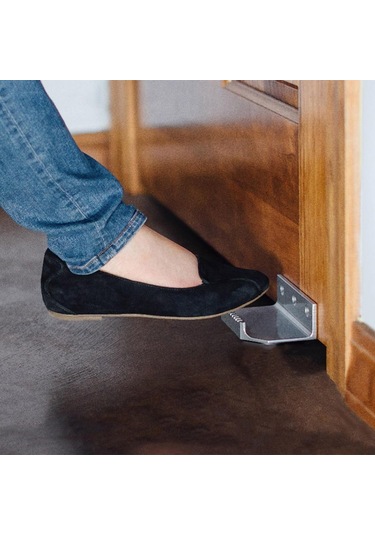 Suntek Çelik Eller Serbest Kapı Açıcı Ayakla Çalışan Gümüş