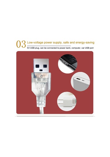 Sones Led Cadılar Bayramı Işık Dizisi Maskeli Parti Dekorasyon Lambası Sıcak Beyaz Işık