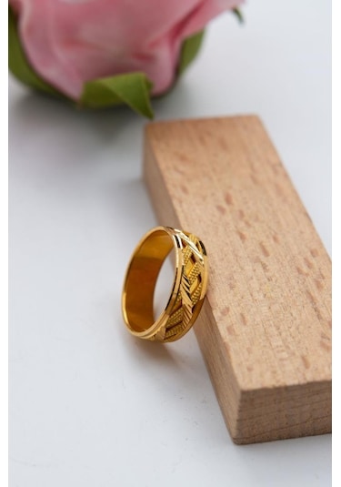 Latif Kuyumculuk 22 Ayar Altın Kalemli Alyans Nişan Yüzüğü Lkyzk1531