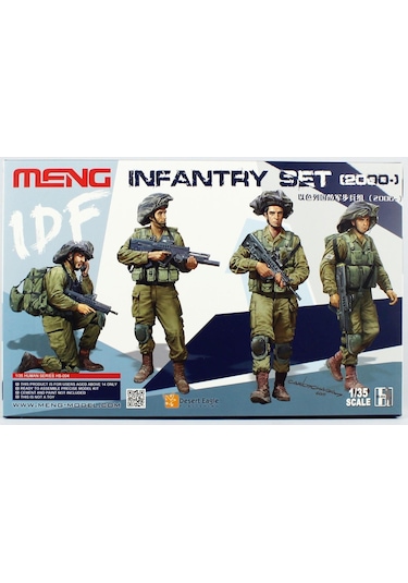Meng Hs-004 1/35 Ölçek, Idf Piyadeleri 2000- , 4 Adet, Plastik Figür Model Kiti-56488