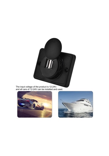 Kosona 12-24v Çift Usb Araç Şarj Cihazı 3.1a, Akıllı Hızlı Şarj, -25 C/+80 C Dayanıklı, Gemi-jip-otobus Uyumlu