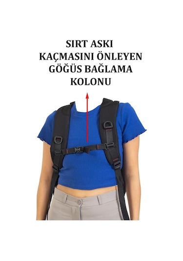 Laptop Sırt Çantası 17 İnç Tablet Usb Bölmeli 8683255012763