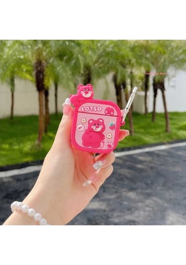 Iphone 3. Nesil Uyumlu Koruyucu Bluetooth Kulaklık Kılıfı Poohacco Figürlü Lotso Airpods 3. Nesil