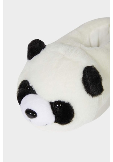 Defacto Erkek Çocuk Panda Temalı Düz Taban Panduf A8256a825wnbk21 Siyah