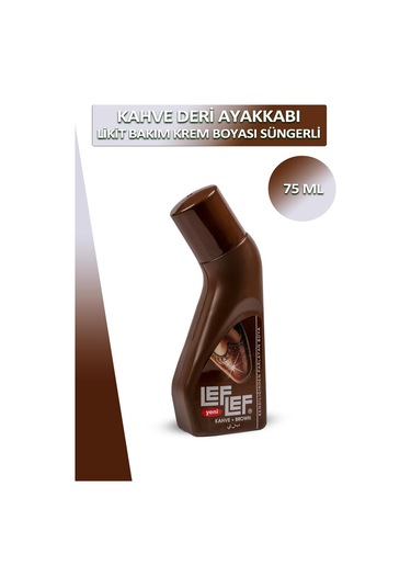 Bağcık + Nuri Leflef Deri Likit Ayakkabı Bakım Boyası Süngerli 75 Ml Set 001