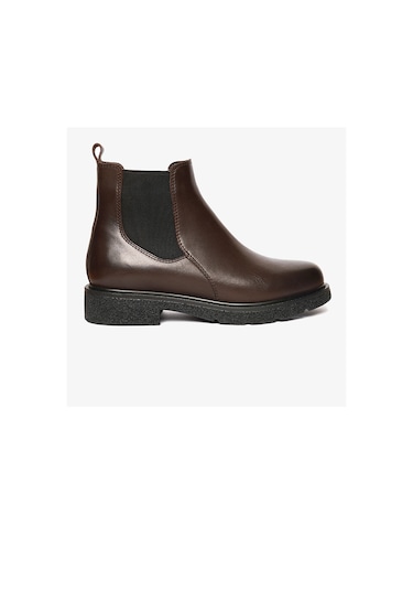 Greyder 33901 Kadın Kahverengi Hakiki Deri Chelsea Bot-682 Kahve