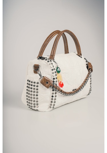 Ççs Kadın Omuz Çantası C.ccs17643 Beyaz