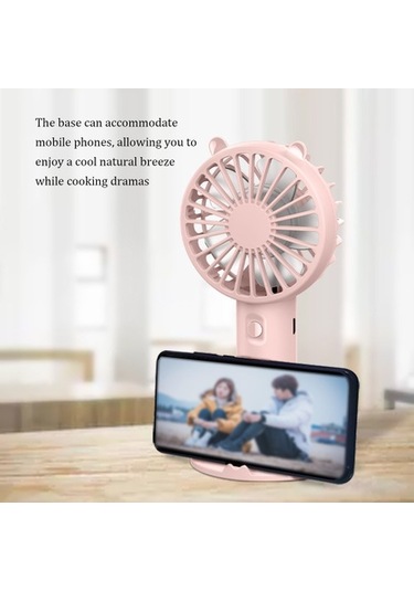 Cacaotaşınabilir El Fanı Mini Soğutma Fanı Usb Sessiz Soğutucu El Fanı 5692 Pembe