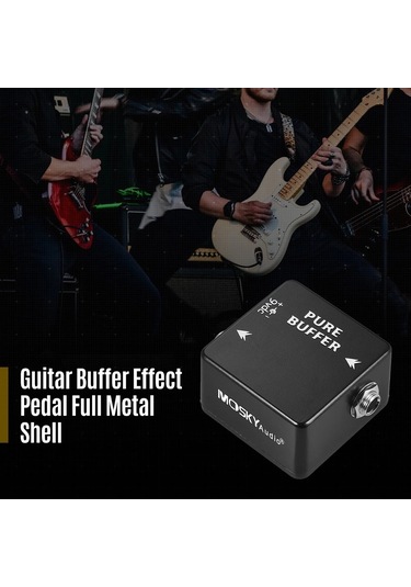 Moskyaudio Pure Buffer Gitar Buffer Efekt Pedalı Tam Siyah