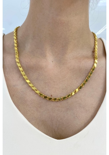 Zümrüt Sarraf 14 Ayar Altın Pullu Zincir Kolye 10 G 38096468