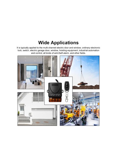 Geeksen 220v Kablosuz Uzaktan Kumandalı Anahtar - Pompa, Motor Ve Aydınlatma İçin Çok Fonksiyonlu 3000w