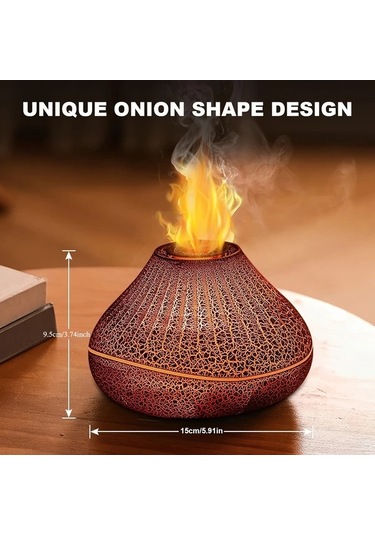 Techbloom Crack Black 160ml Vibrant Volcano Aroma Difuzor 7 Renk Degisen Otomatik Kapanisli Esansiyel Yaglar Icin Genis Alanlarda