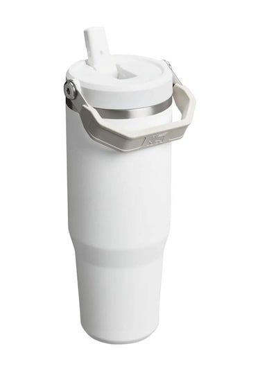 Stanley The Iceflow Flip Straw Pipetli Termos Bardak 0,89 Lt-10-12043-069 Beyaz