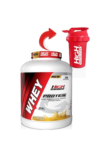 Whey Protein 2280 Gr Muz Aromalı Protein Tozu 24 Gram Protein