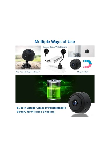 Symbee Ev İzleme Kamerası Mini 1080p: İki Yönlü Ses, İnfrafed Gecelik Görüş, Hareket Algılama Ve Uzaktan Erişim