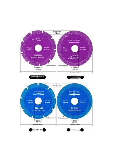 Besthome1 Profesyonel Mermer Seramik Kesici: 110mm U Dişli Diamantlı Testere Kuru Kesim,