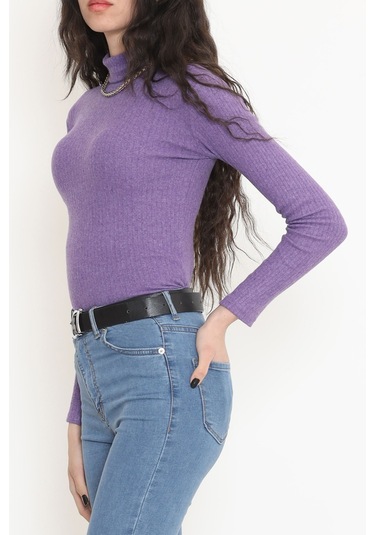 Buyers Butik - Balıkçı Yaka Body Mor - 8338.1567. 001