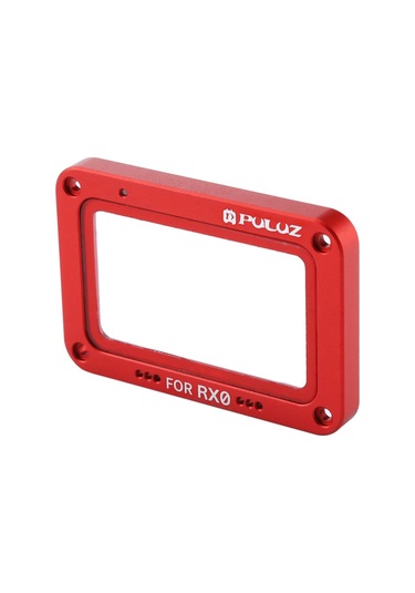 Puluz Alüminyum Alaşımlı Alev + Sony Rx0 / Rx0 Iı İçin Temperli Cam Lens Koruyucu, Vidalar Ve Tornavidalar İle Kırmızı