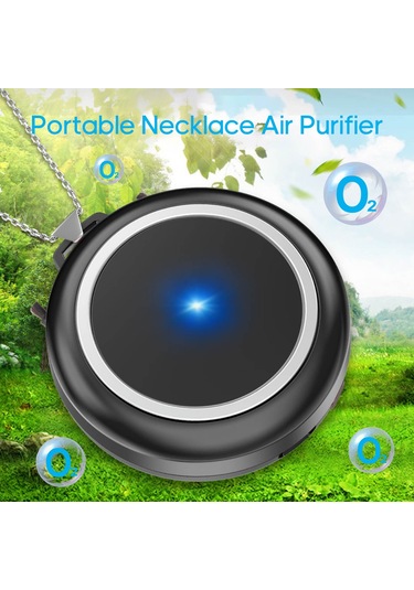 Hangfox Kolye Tipi Taşınabilir Hava Temizleyici: Negatif İyon Salıveren, 6m İyon Konsantrasyonu, 24 Saat Kullanim Süresi, Beyaz Ev/araç/uçak