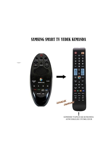 Samsung Uyumlu Smart Tv Akıllı Sihirli Mouse Yedek Kumandası