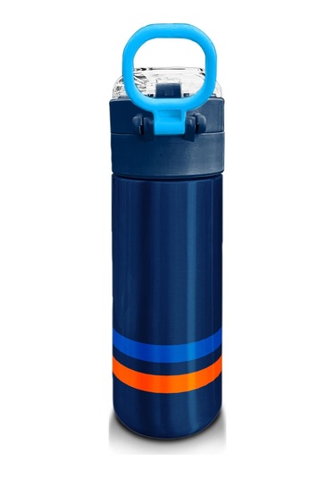 Coral High Kids Lacivert Pipetli Ve Direkt İçim Çelik Termos 500 Ml 31928 Lacivert