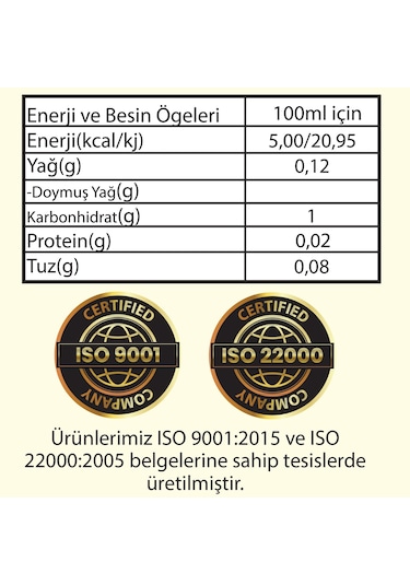 Hanzade Bitkisel Dört Sirkesi 2 x 500 ML