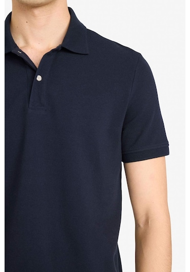 Defacto %100 Pamuk Polo Tişört E9504ax26spnv82 Lacivert-nv82