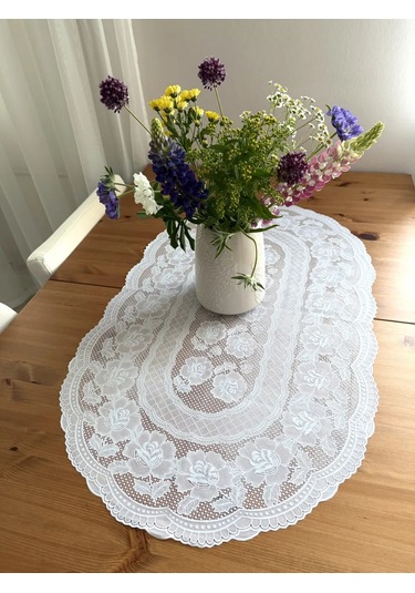 Best Price 34 Masa İçin Oval Beyaz Peçete 450983912 Beyaz
