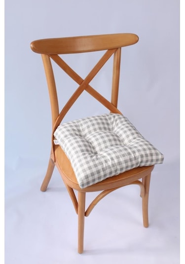 Altınpamuk Lüx Pofidik Pötikareli Sandalye Minderi 40X40