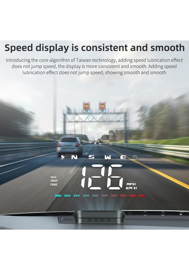 Maiyame 3.5 İnç Abs Siyah M23 Gps Geri Görüş Ekranı - Hız, Yön, Mesafe, Zaman, Stroboskop Işığı Ve Hız Aşımı Uyarısı