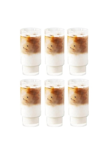 Kapris 6 Lı Cam Origami Su Kahve Bardağı 16116-5