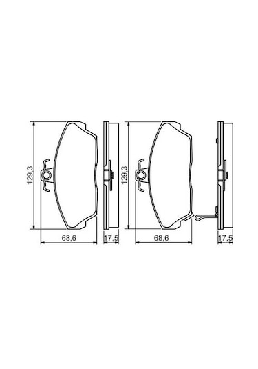 Honda Civic Eu 1.6 2001-2005 Bosch Ön Balata Wva21515