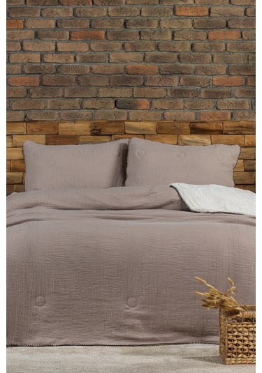 Elart Palermo Comfort Uyku Seti Çift Kişilik 3 Parça 220x240 Cm Bej Bej