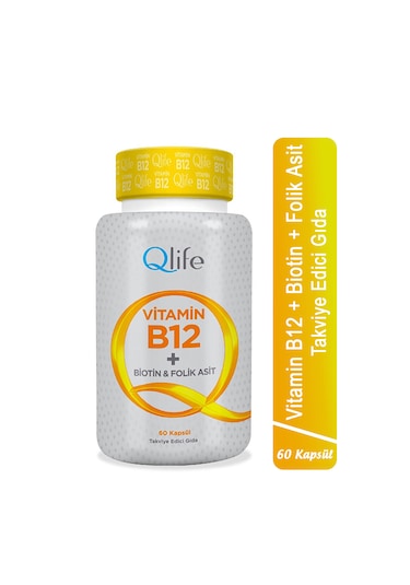 Vitamin B12 - Metilkobalamin B12 Vitamini 1000 Mg 60 Kapsül