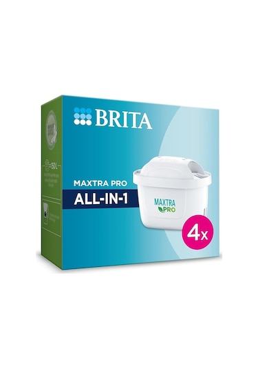 BRITA Maxtra Pro All-In-1 Yedek Su Arıtma Filtresi 4'lü