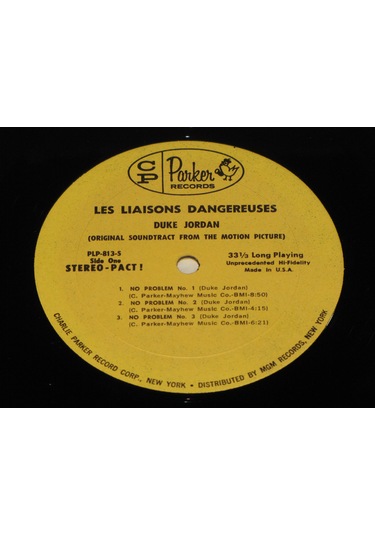 Les Lıaısons Dangereuses - Duke Jordan - Soundtrack 33 LP Albüm