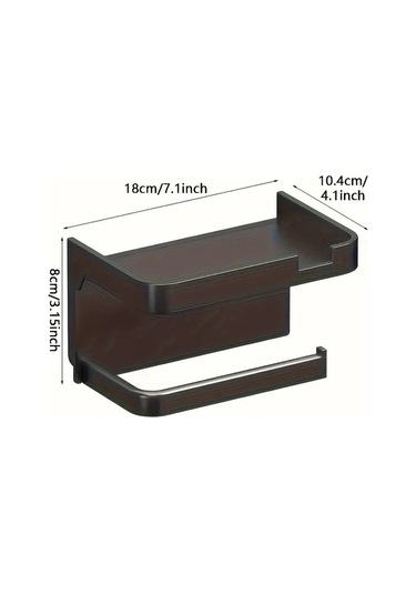 Oldfriend Duvar Tipi Çok Amaçlı Kağıt Havlu Ve Havlu Askılığı Siyah 1 Adet Pratik Montaj Diğer