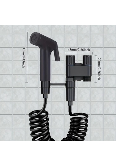 Willowhaven Duvara Monte Abs Tabanca Seti, Çift Çıkışlı Paslanmaz Vana, Bide Ve Balkon Yıkama Gümüşi