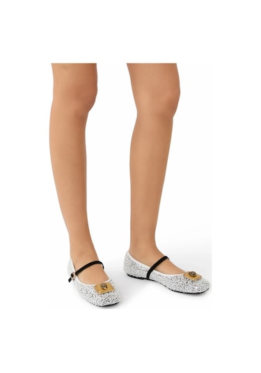 Kurt Geiger Pimlico Ballerina Kumaş Lüks Stil Kadın Babet Çok Renkli