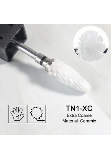 Seramik Freze Kesici Alev Karbür Tırnak Matkap Uçları Pembe Jel Sökücü Elektrikli Makine Matkaplar Parlatma Soyma Çivi Sanat Araçları Gri