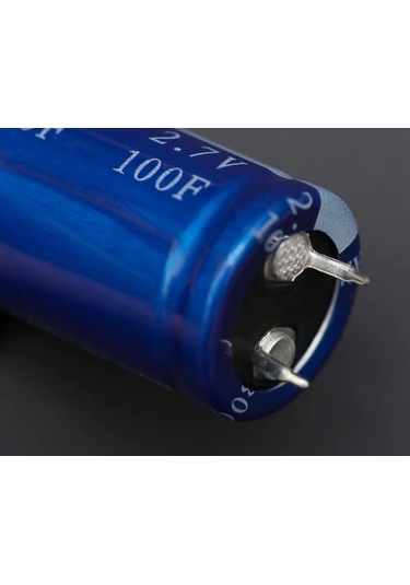 100f 2.7v Süpercap 22x45mm Dıp Süper Kapasitör Enerji Depolama Güneş Rüzgar Akü Batarya Güç Kaynağ
