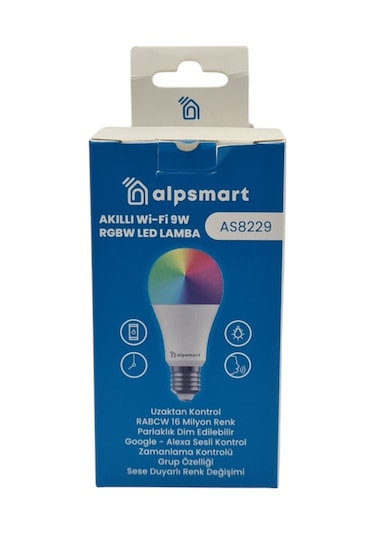 Alpsmart As8229 Cw Akıllı Wifi Led Lamba Tuya Destekli Ampül 9w
