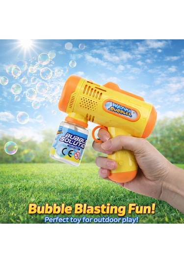 Wanna Bubbles Pilli Köpük Tabancası - Sarı
