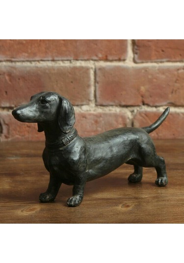 Homyl Reçine Köpek Heykeli Masaüstü Heykel Dekor Modern Ev 18 5 11cm